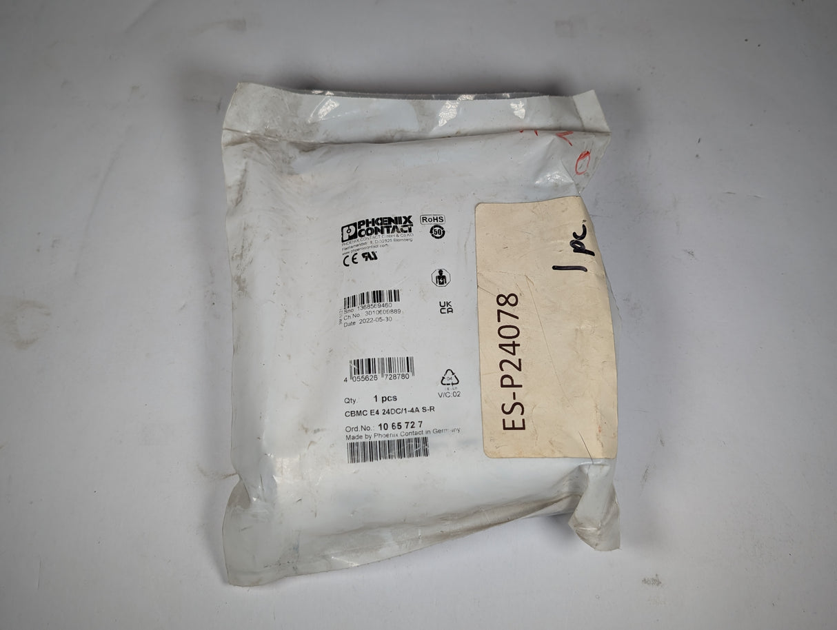 Phoenix Contact - Electronic Circuit Breaker - CBMC E4 24DC/1 - 4A S - R - New - Big Liquidators