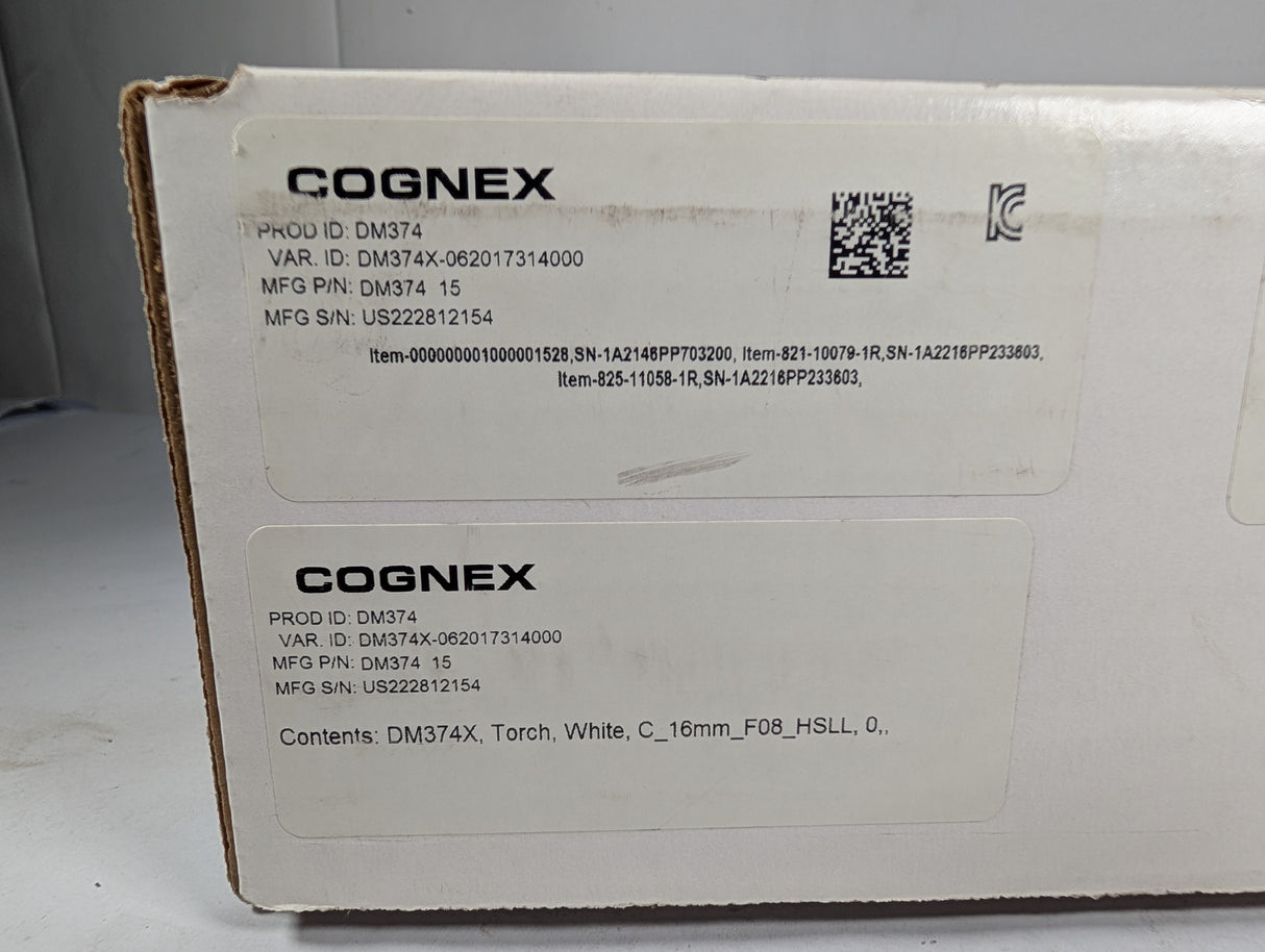 Cognex - Fixed Mount Barcode Scanner w/Smart vision Lights - DM374 - New - Big Liquidators