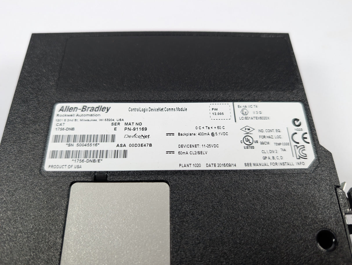 Allen Bradley - DeviceNet Bridge Scanner Module - 1756 - DNB - New - Big Liquidators