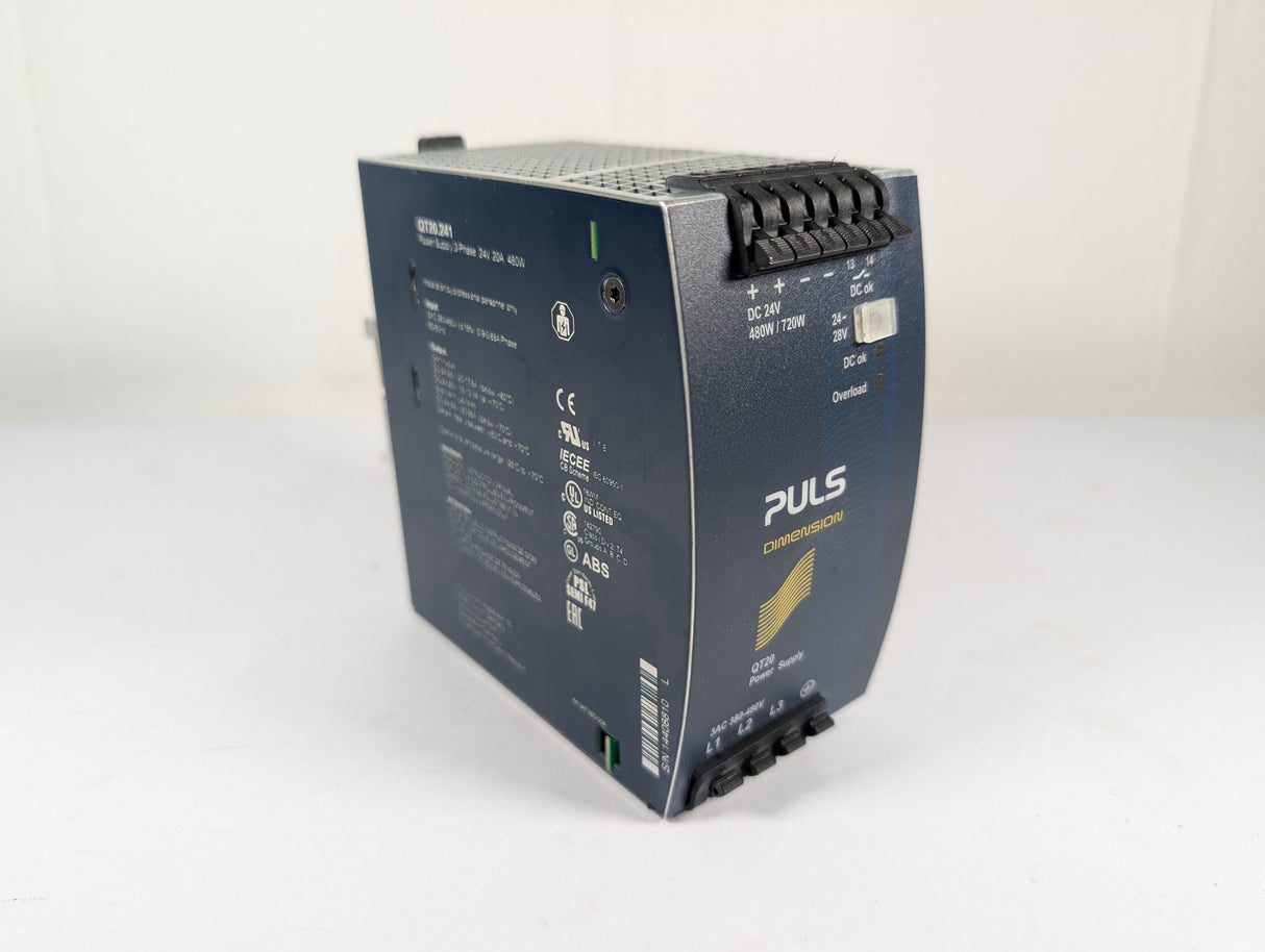 Puls - 480W DIN Rail DC Power Supply - QT20.241 - Used - Big Liquidators