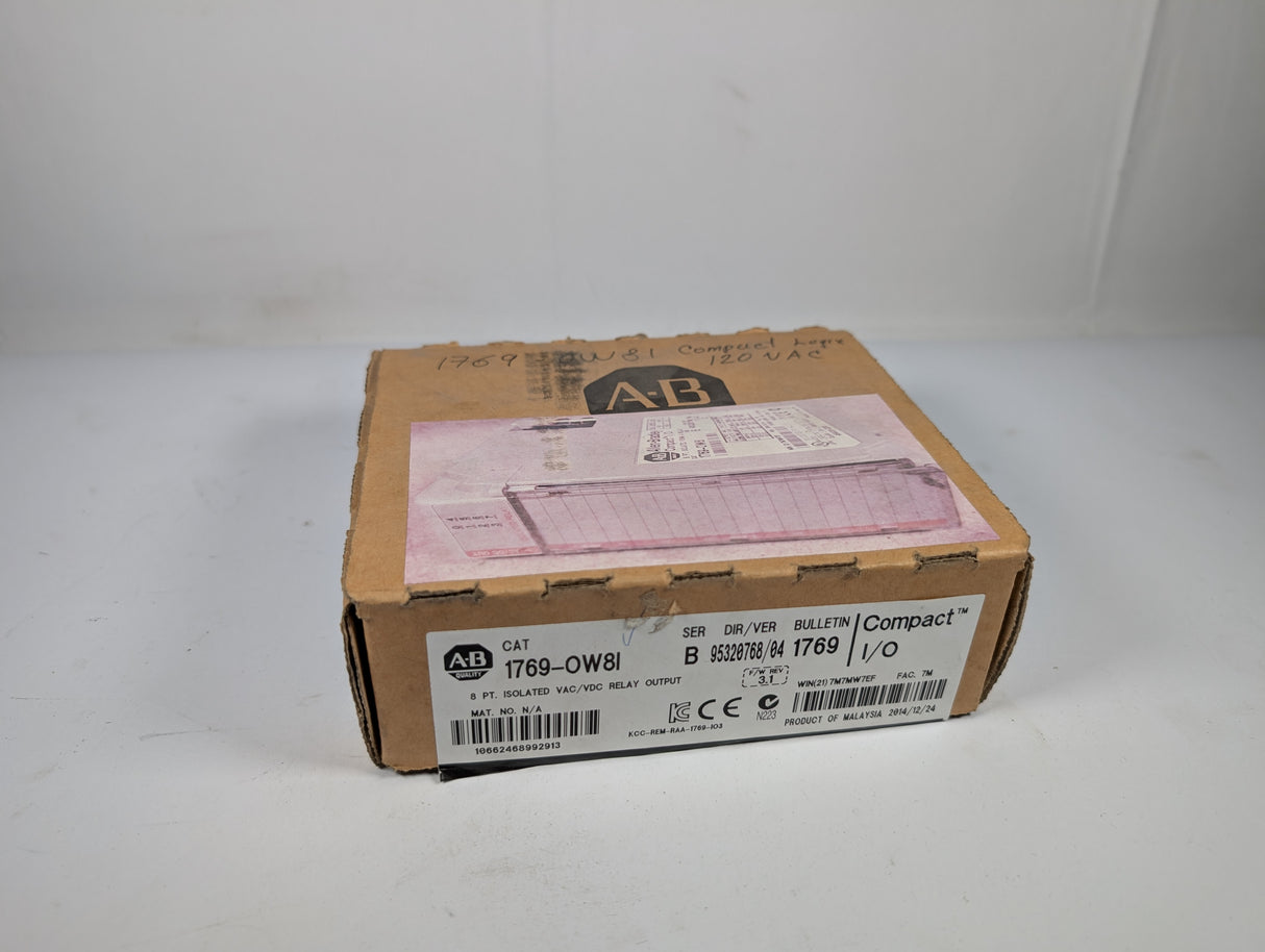 Allen Bradley - CompactLogix 8 - point Relay Output Module - 1769 - OW8I - New - Big Liquidators