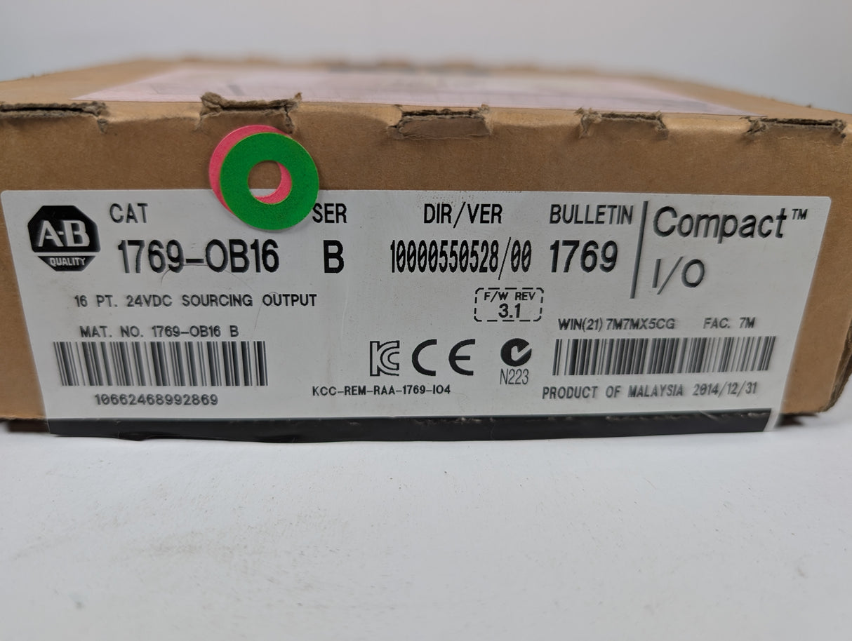 Allen Bradley - CompactLogix Discrete Output Module - 1769 - OB16 - New - Big Liquidators