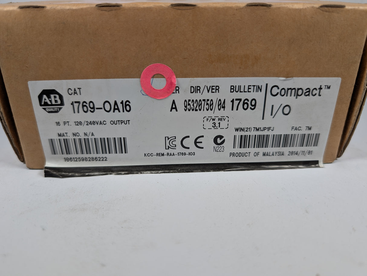 Allen Bradley - Compact I/O Discrete Output Module - 1769 - OA16 - New - Big Liquidators