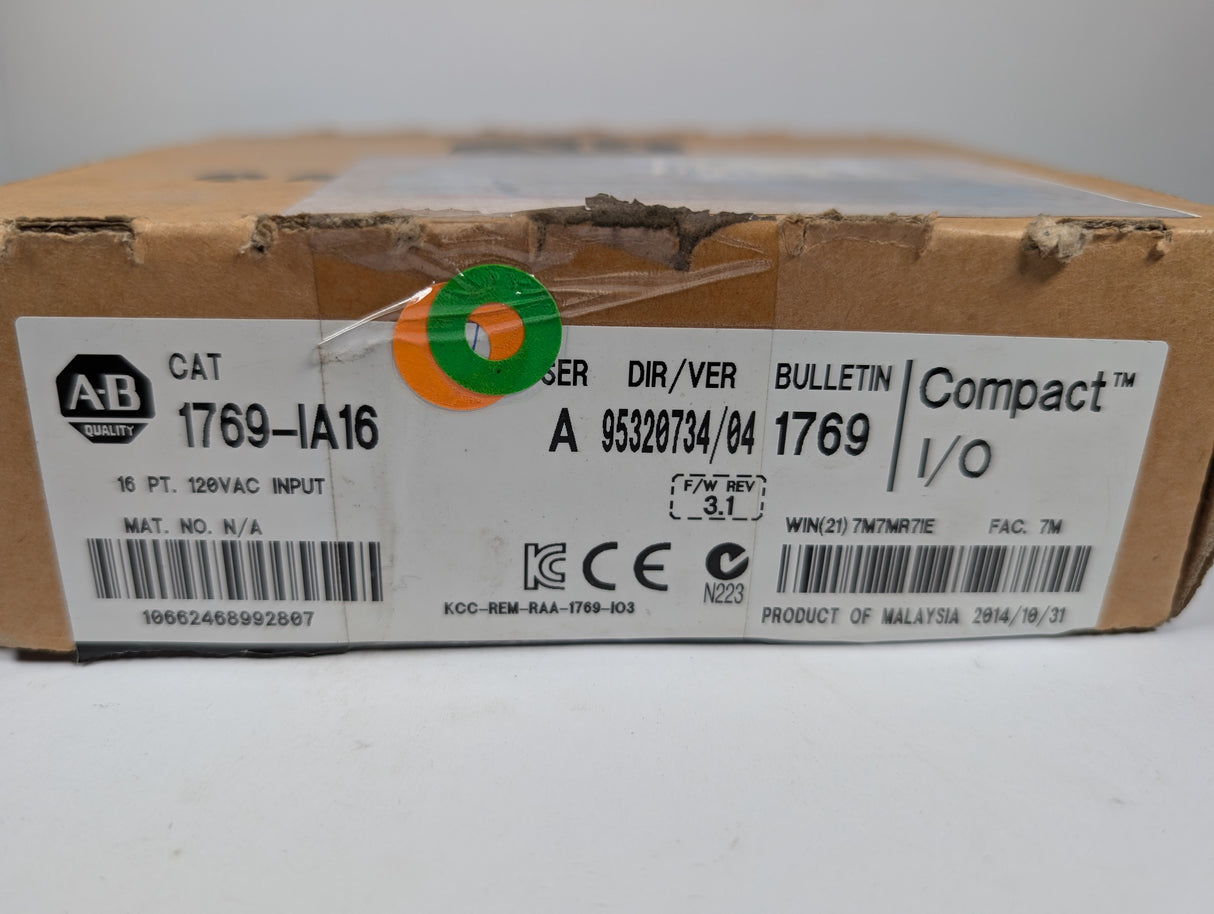 Allen Bradley - CompactLogix Input Module - 1769 - IA16 - New - Big Liquidators