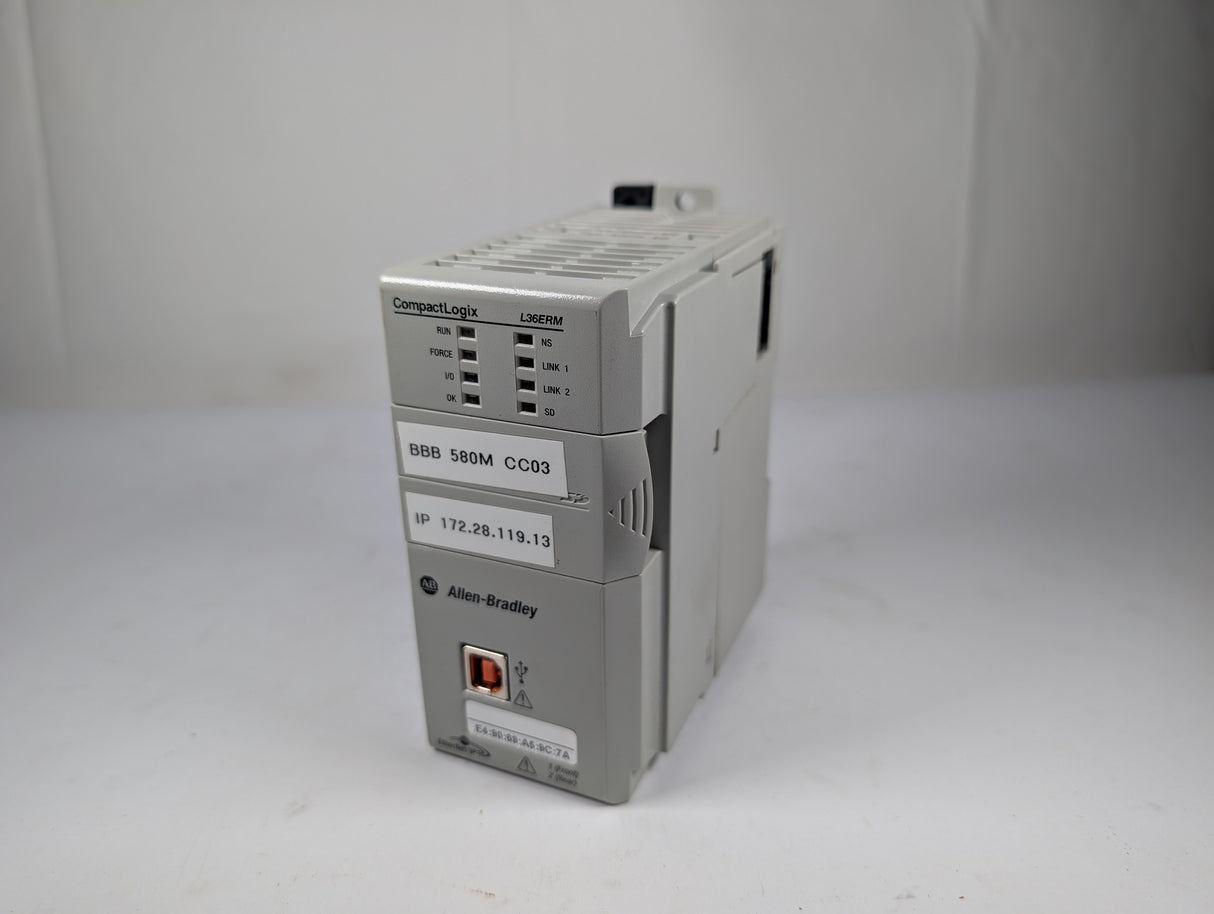 Allen Bradley - 1769 CompactLogix Controller - 1769 - L36ERM - Used - Big Liquidators