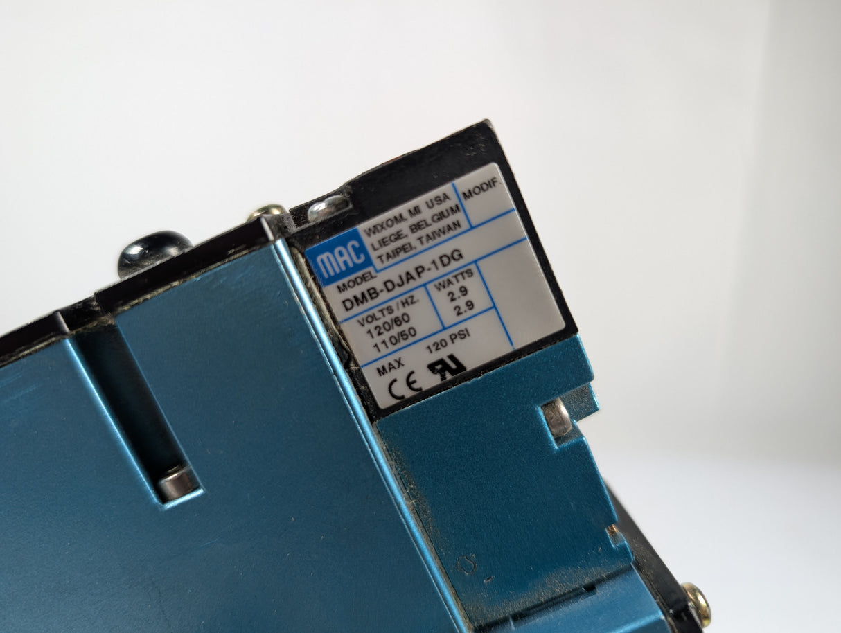 MAC Valves - Single Solenoid Valve - 92B - AAH - CAA - DJAP - 1DG - Used - Big Liquidators