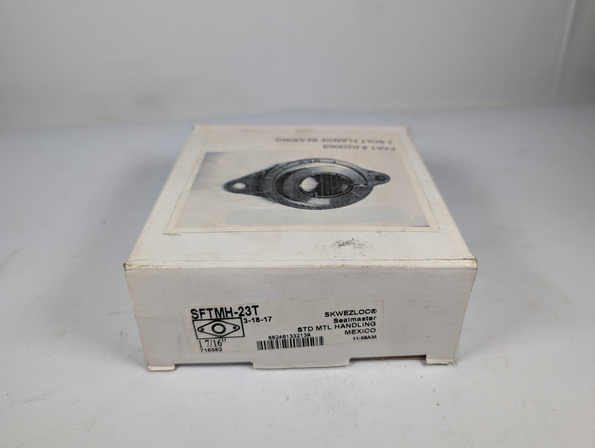 Transnorm - Two - Bolt Flange Ball Bearing Unit - SFTMH - 23T - New - Big Liquidators