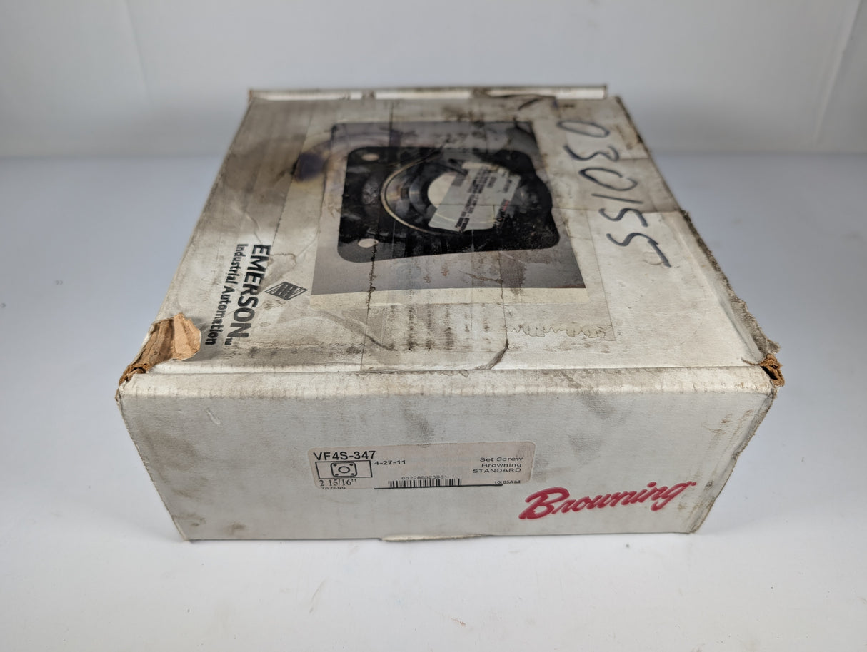 Browning - Four - Bolt Flange Ball Bearing Unit - VF4S - 347 - New - Big Liquidators