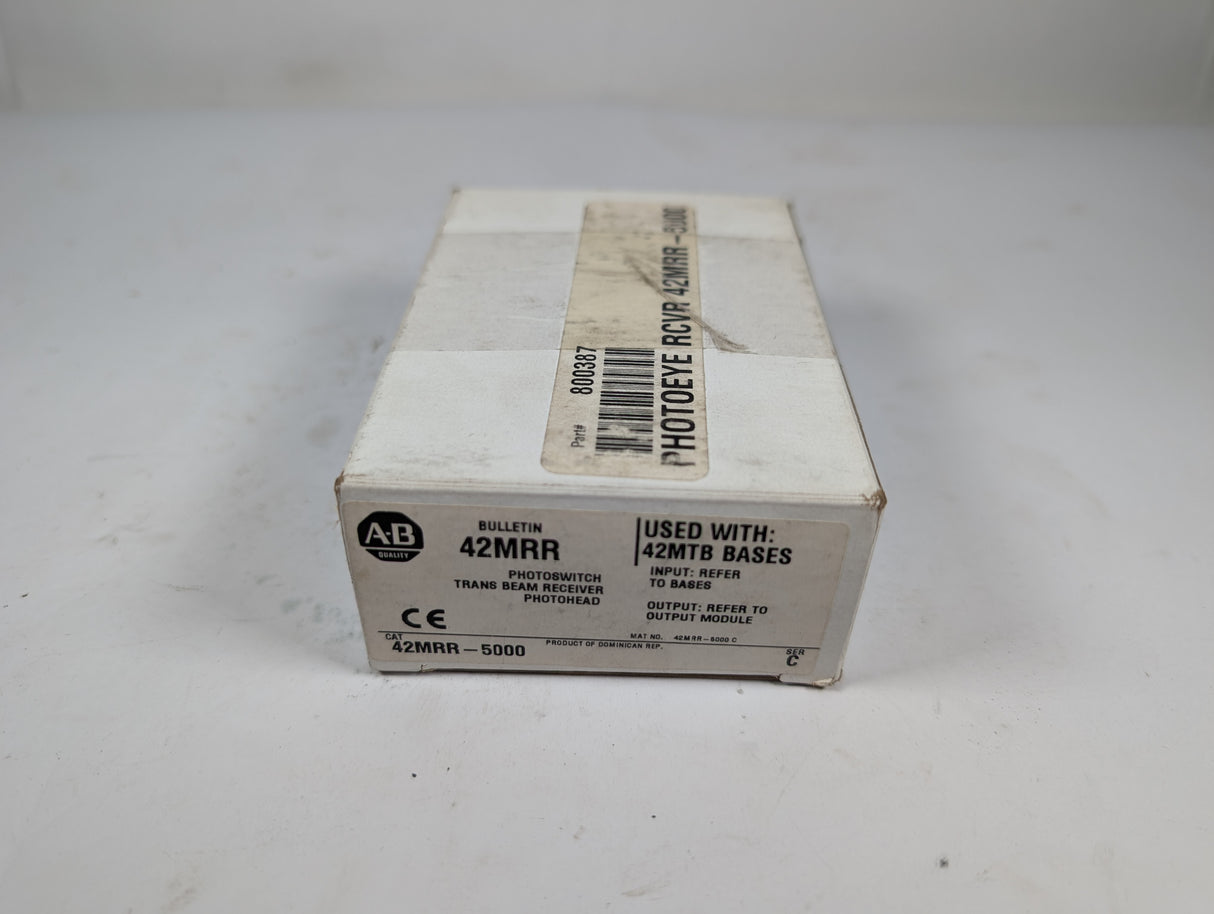 Allen Bradley - Photoswitch, Trans Beam Receiver, Photohead - 42MRR - 5000 - New - Big Liquidators