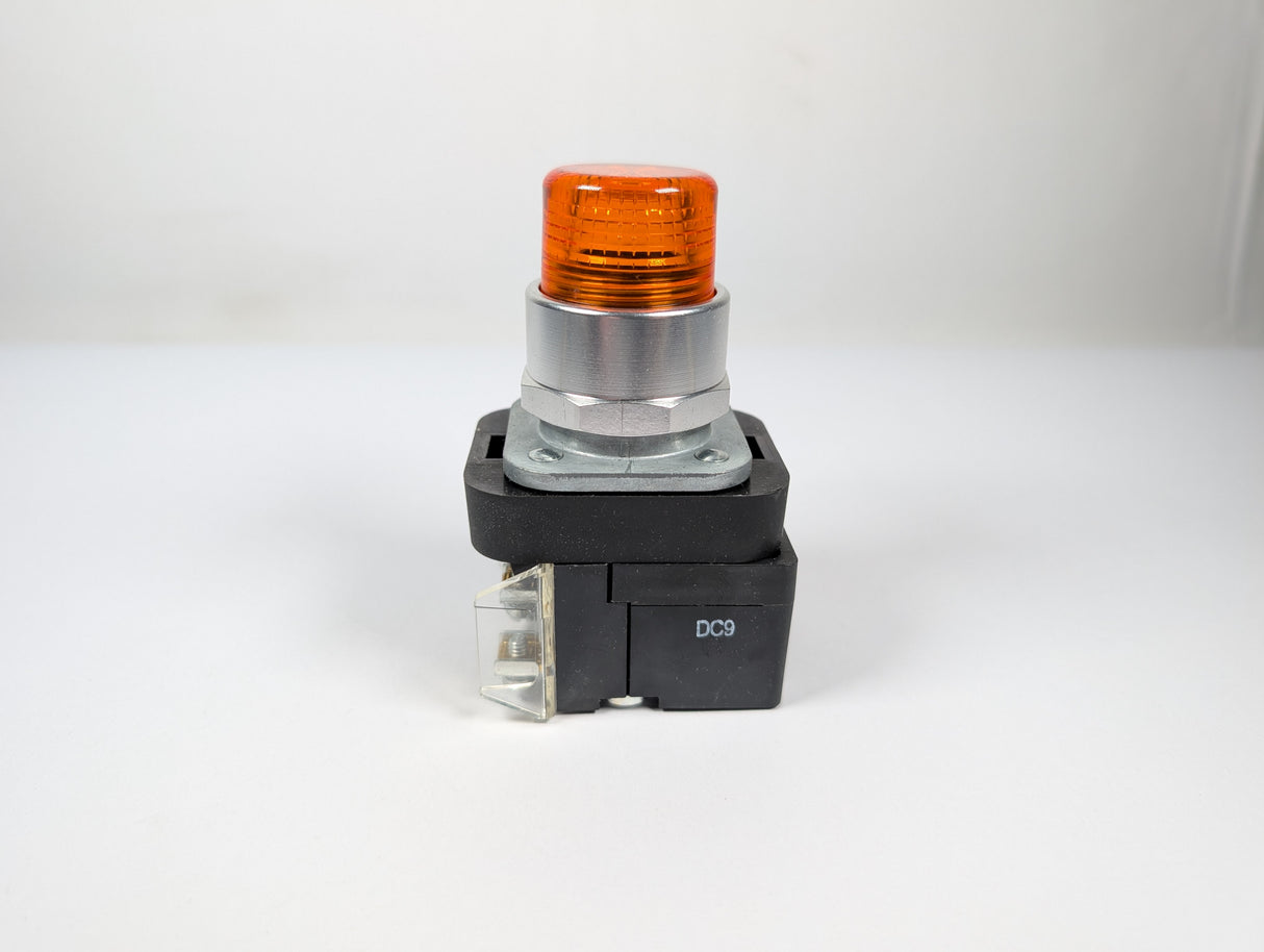Allen Bradley - 30mm Momentary Push Button Amber - 800T - QBH2A - New - Big Liquidators