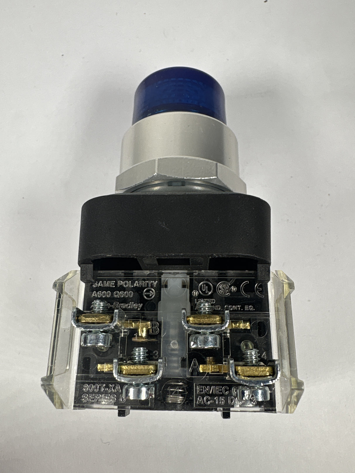 Allen Bradley - 30mm Momentary Push Button Blue - 800T - QBH2B - New - Big Liquidators