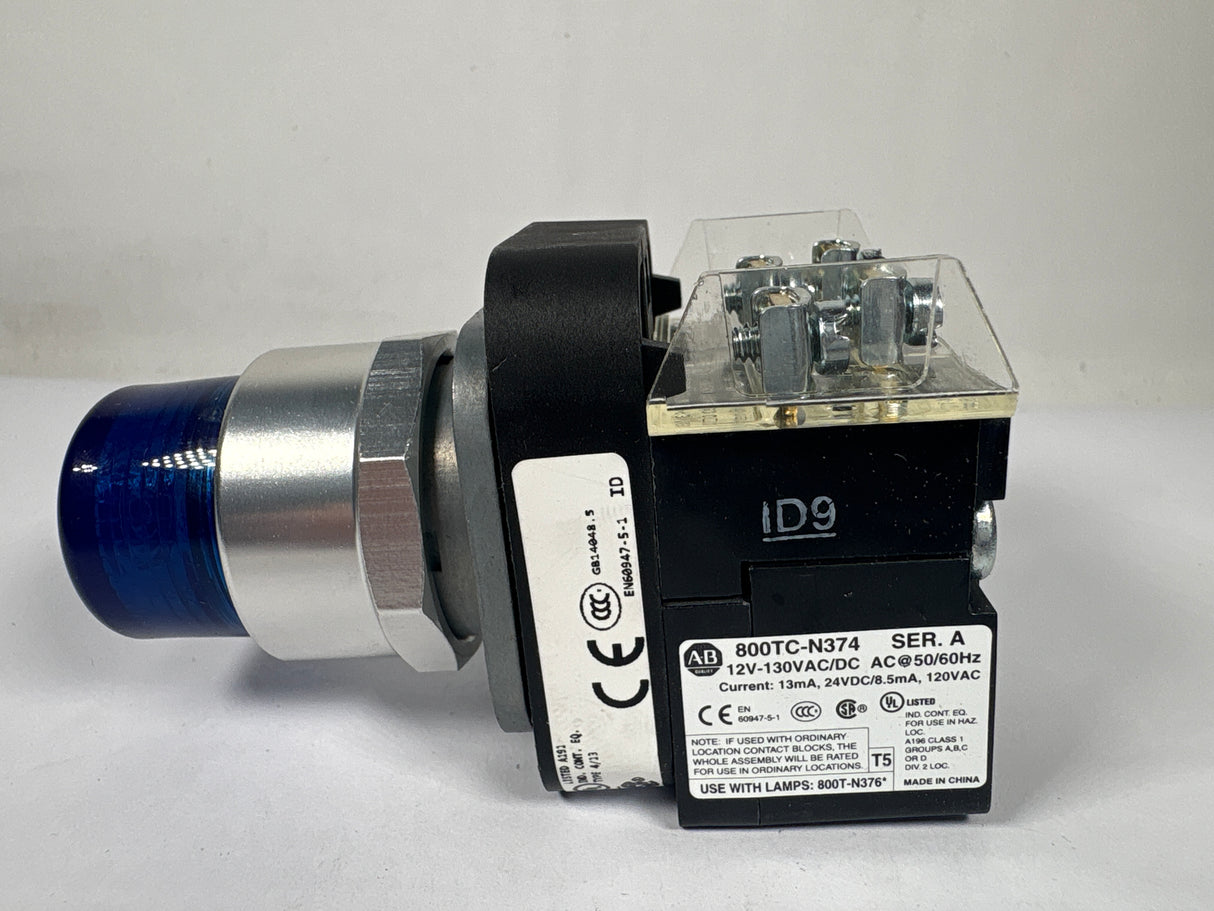 Allen Bradley - 30mm Momentary Push Button Blue - 800T - QBH2B - New - Big Liquidators