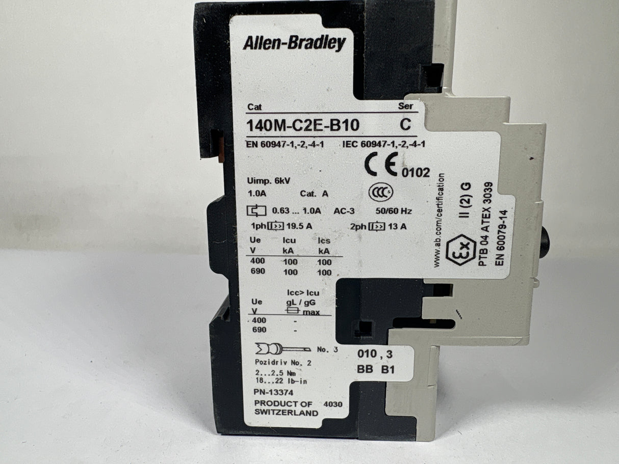 Allen Bradley - 32 Amp Motor Protector/Circuit Breaker - 140M - C2E - B10 - New - Big Liquidators