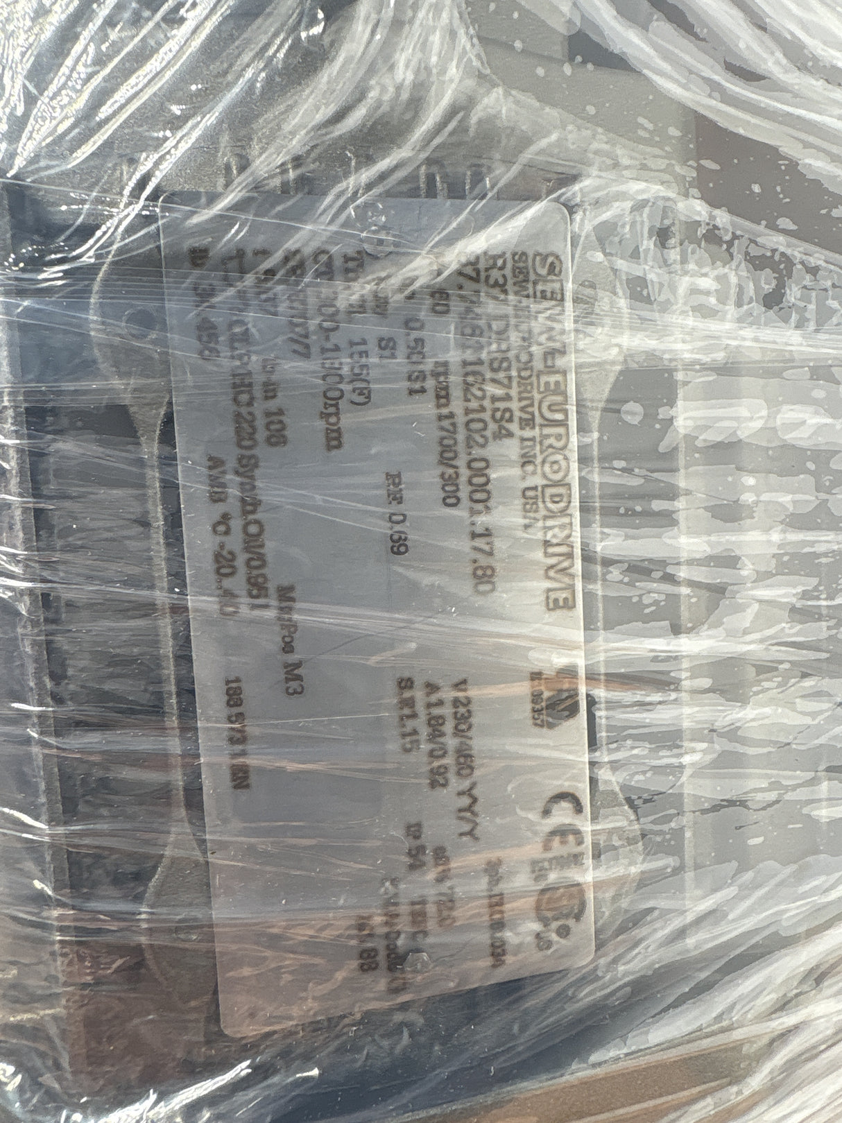 Sew - Eurodrive - 0.5 HP Electric Motor - R37 DRS71S4 - New - Big Liquidators