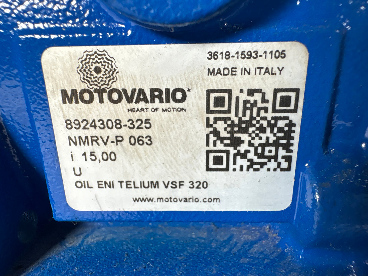 Motovario - 15:1 Worm Gear Reducer - NMRV - P 063 - Used - Big Liquidators