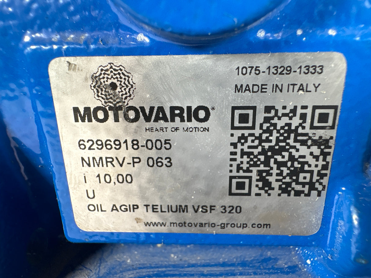 Motovario - 10:1 Worm Gear Reducer - NMRV - P 063 - Used - Big Liquidators