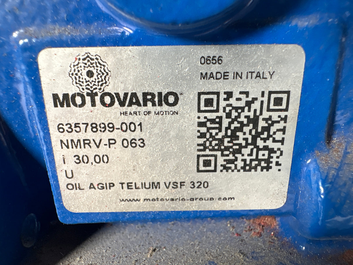 Motovario - 30:1 Worm Gear Reducer - NMRV - P 63 - Used - Big Liquidators