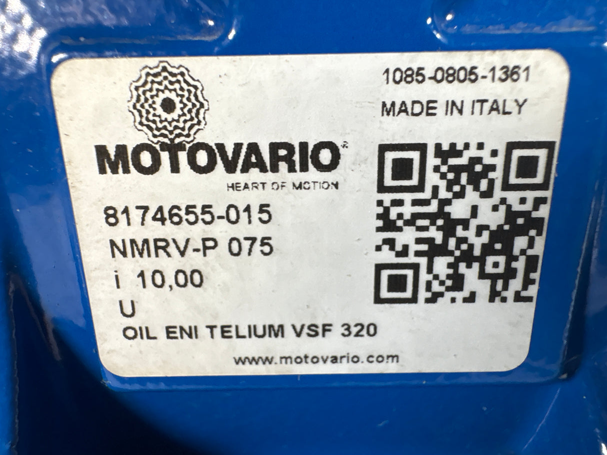 Motovario - 10:1 Worm Gear Reducer - NMRV - P 075 - Used - Big Liquidators