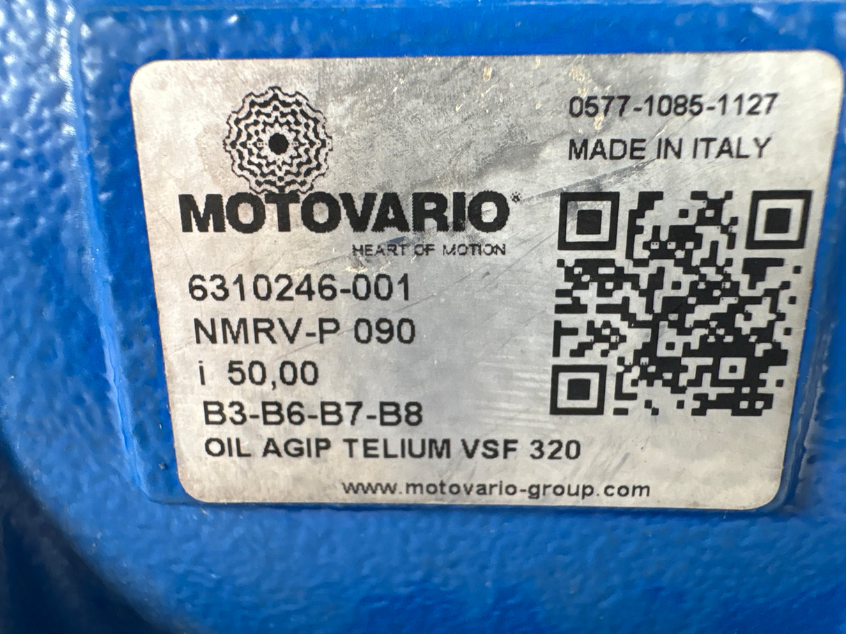 Motovario - 50:1 Worm Gear Reducer - NMRV - P 090 - Used - Big Liquidators