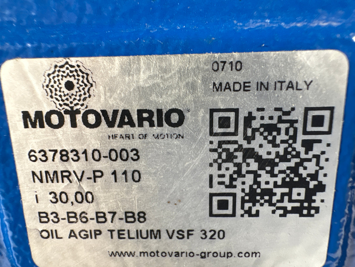 Motovario - 30:1 Worm Gear Reducer - NMRV - P 110 - Used - Big Liquidators