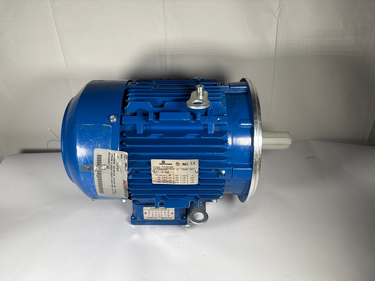 Motovario - 3 HP Electric Motor - TG182TH4 - Used - Big Liquidators