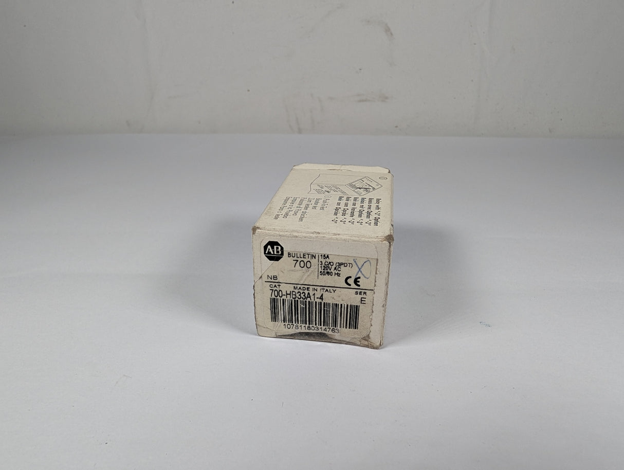 Allen Bradley - GP Tall Square Base Relay - 700 - HB33A1 - 4 - New - Big Liquidators