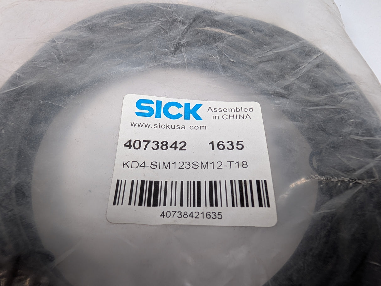 SICK - QD Cable/Cordset - KD4 - SIM123SM12 - T18 - New - Big Liquidators