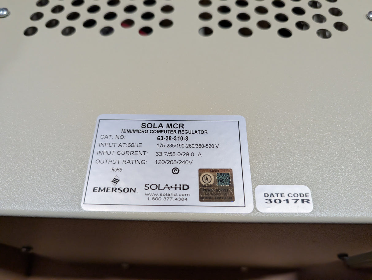 Sola HD - 10.000 KVA Constant Voltage Power Conditioner - 63 - 28 - 310 - 8 - New - Big Liquidators