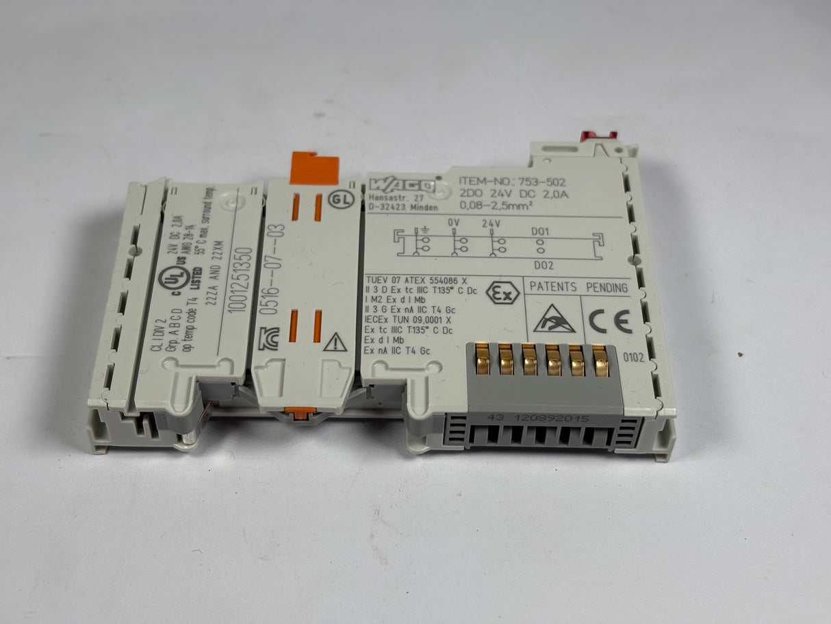 Wago - 2 - Channel Digital Output Module - 753 - 502 - New - Big Liquidators