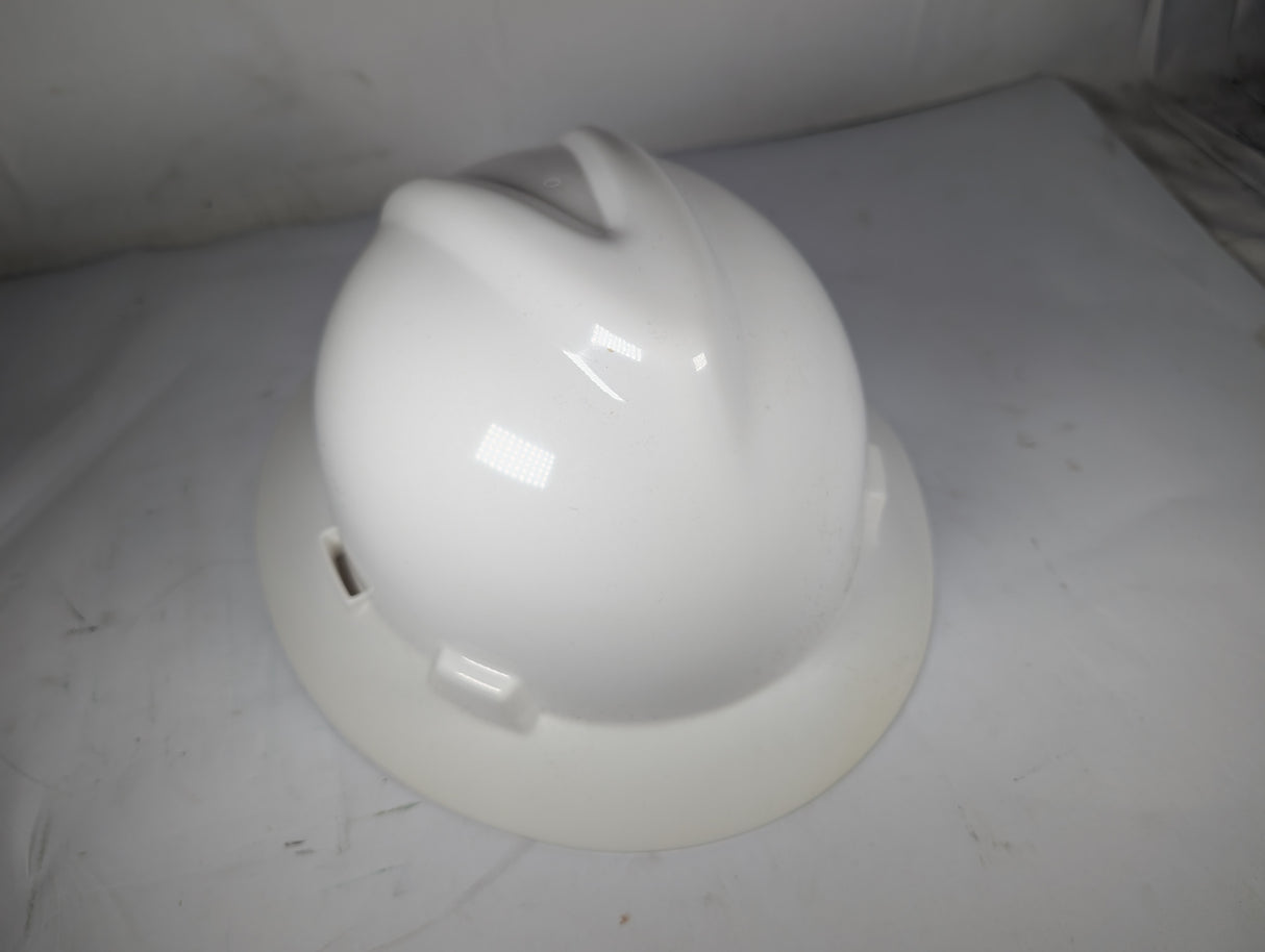 MSA - White Hard Hat with Pin lock Adjustment - 3RRL5 - New - Big Liquidators
