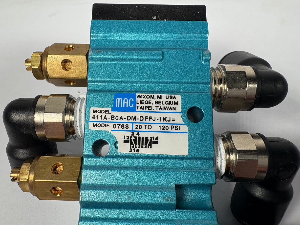 Mac Valves - Solenoid Valve - 411A - B0A - DM - DFFJ - 1KJ= - New - Big Liquidators