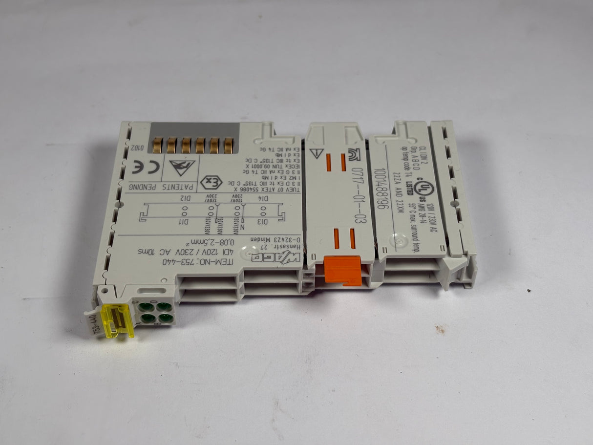 Wago - 4 - Channel Digital Input Module - 753 - 440 - New - Big Liquidators