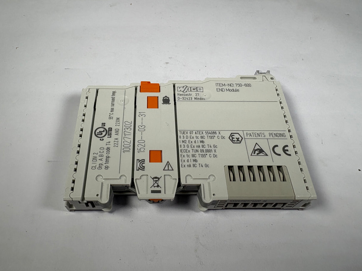 Wago - End Module - 750 - 600 - New - Big Liquidators