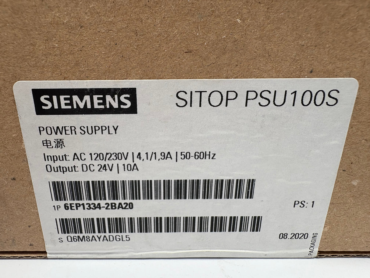 Siemens - SITOP Power Supply - 6EP1334 - 2BA20 - New - Big Liquidators
