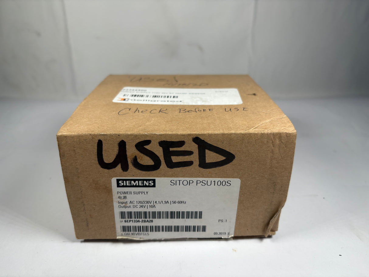 Siemens - SITOP Power Supply - 6EP1334 - 2BA20 - Used - Big Liquidators