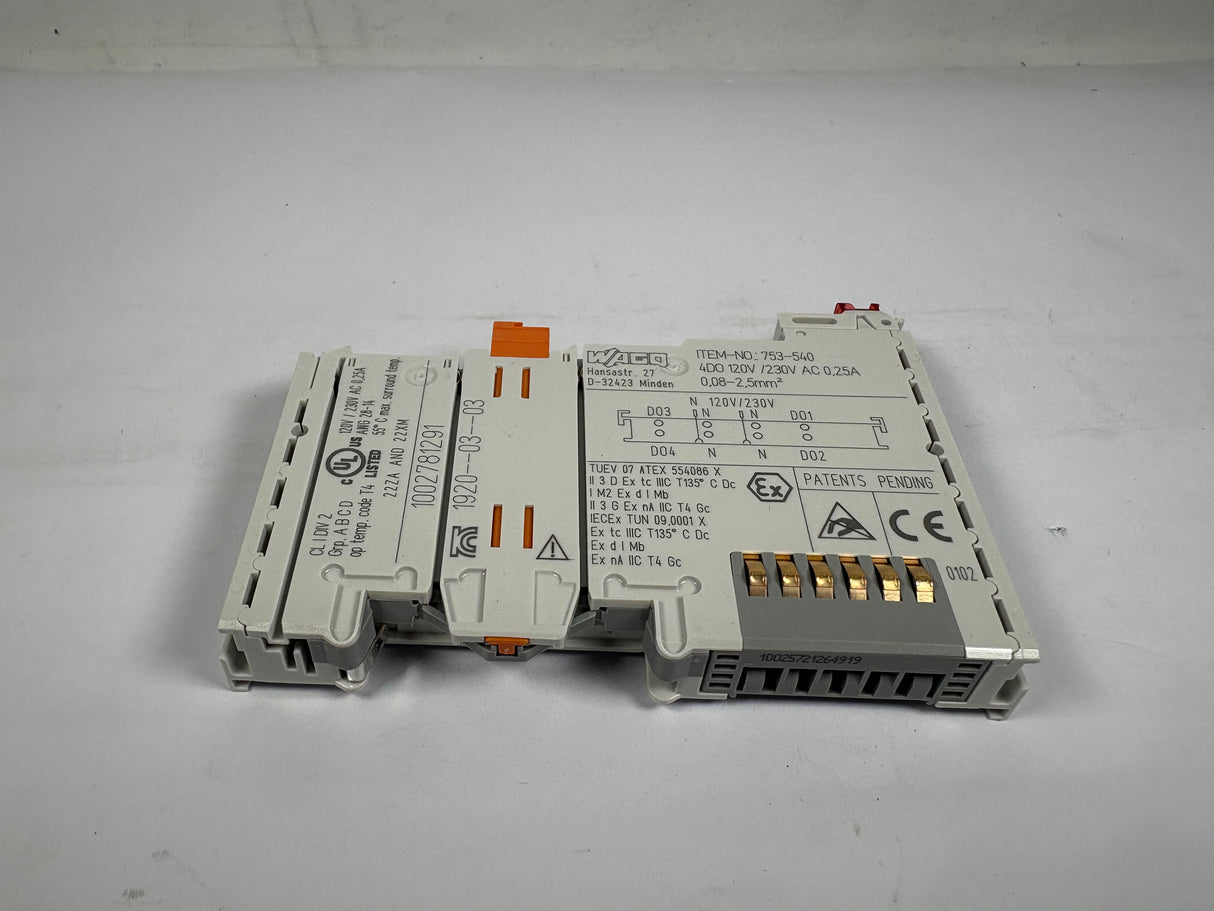 Wago - 4 - Channel Digital Output - 753 - 540 - New - Big Liquidators