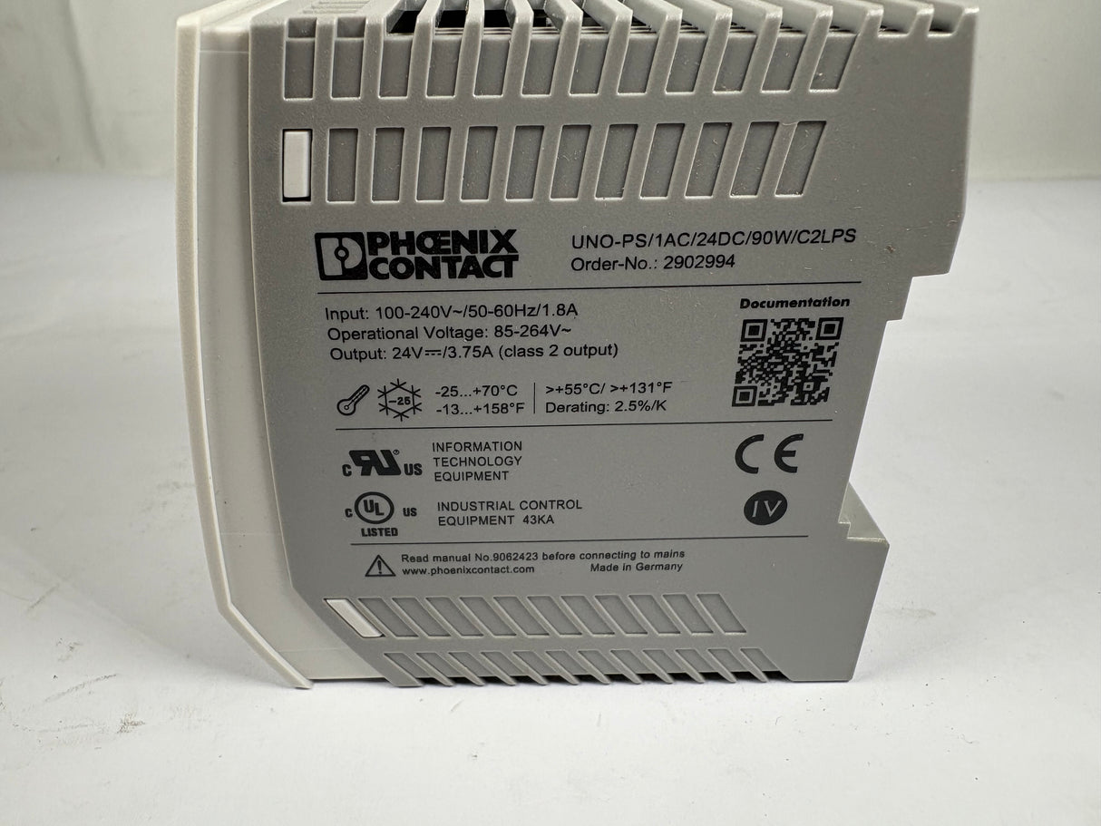 Phoenix Contact - Uno Power 90W Power Supply - 2902994 - New - Big Liquidators