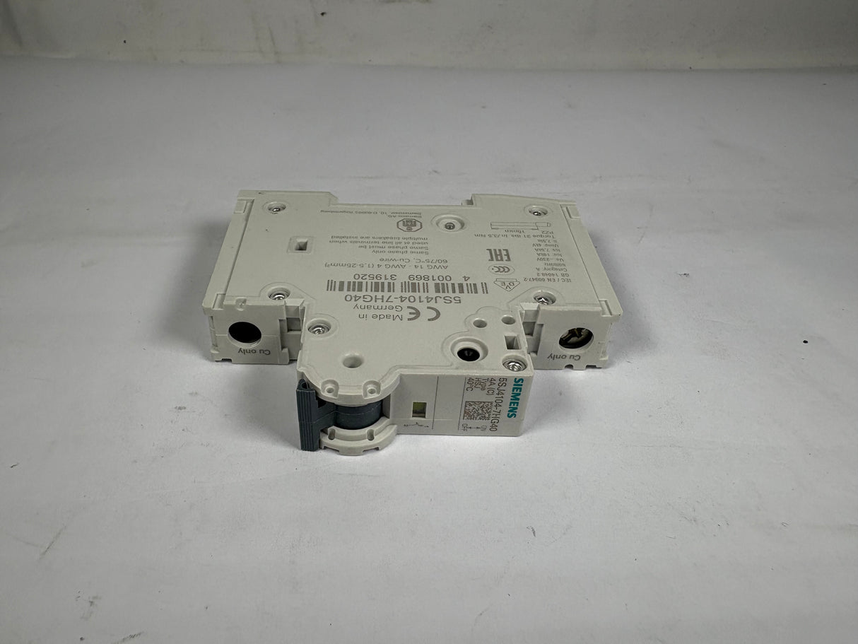 Siemens - 14KA Circuit Breaker - 5SJ4104 - 7HG40 - New - Big Liquidators