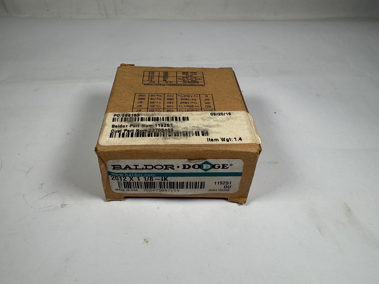 Dodge - 2012 Taper Lock Bushing - 119251 - New - Big Liquidators