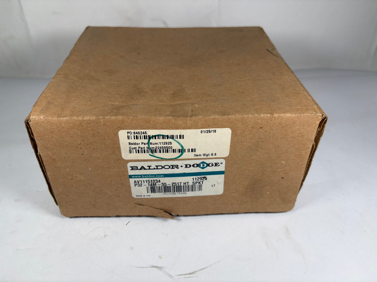 Dodge - High Torque Drive Belt Sprocket - P32 - 14M - 55 - 2517 - New - Big Liquidators