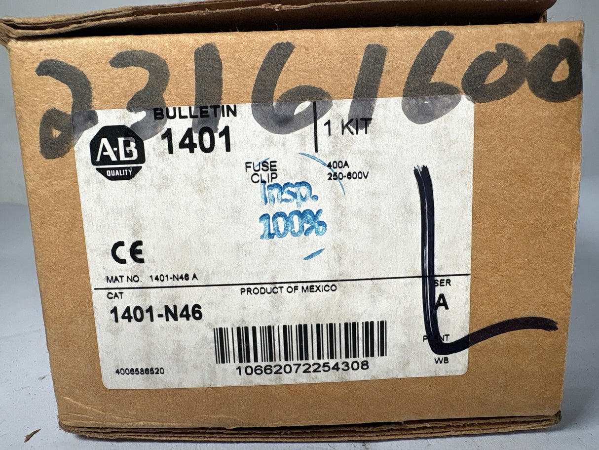 Allen Bradley - Fuse Clip Kit - 1401 - N46 - New - Big Liquidators