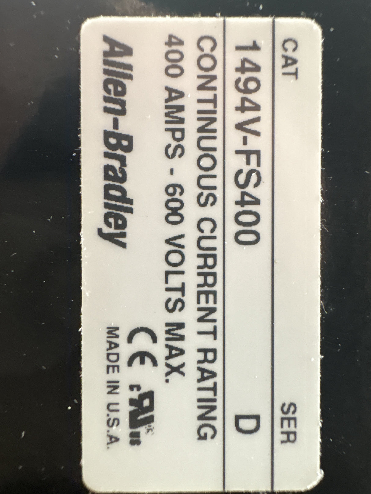 Allen Bradley - Trailor Fuse Block Kit - 1494V - FS400 - New - Big Liquidators