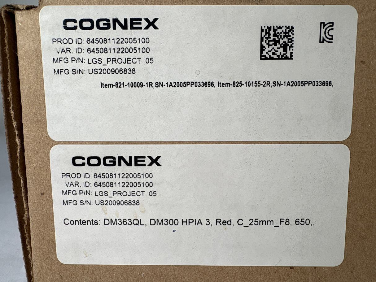 Cognex - Dataman 360 Series Barcoded Scanner with Smart Vision Lights - DM363QL - New - Big Liquidators