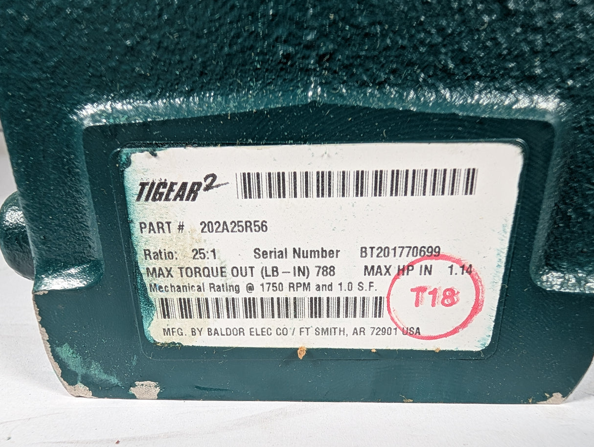 Dodge Tigear - 25:1 Gear Reducer - 202A25R56 - New - Big Liquidators