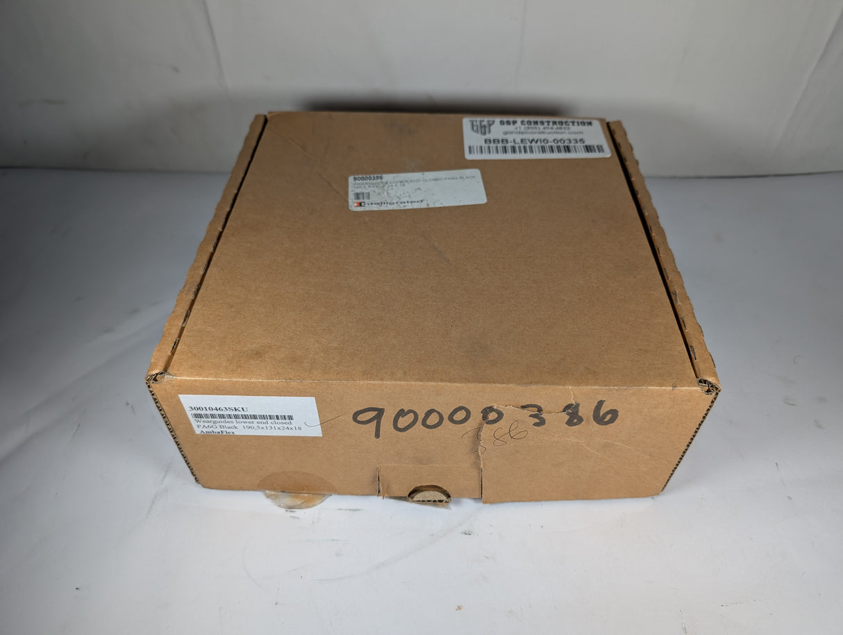 AmbaFlex - Wearguides Lower End Closed PA6G BLACK - 30010463SKU - New - Big Liquidators