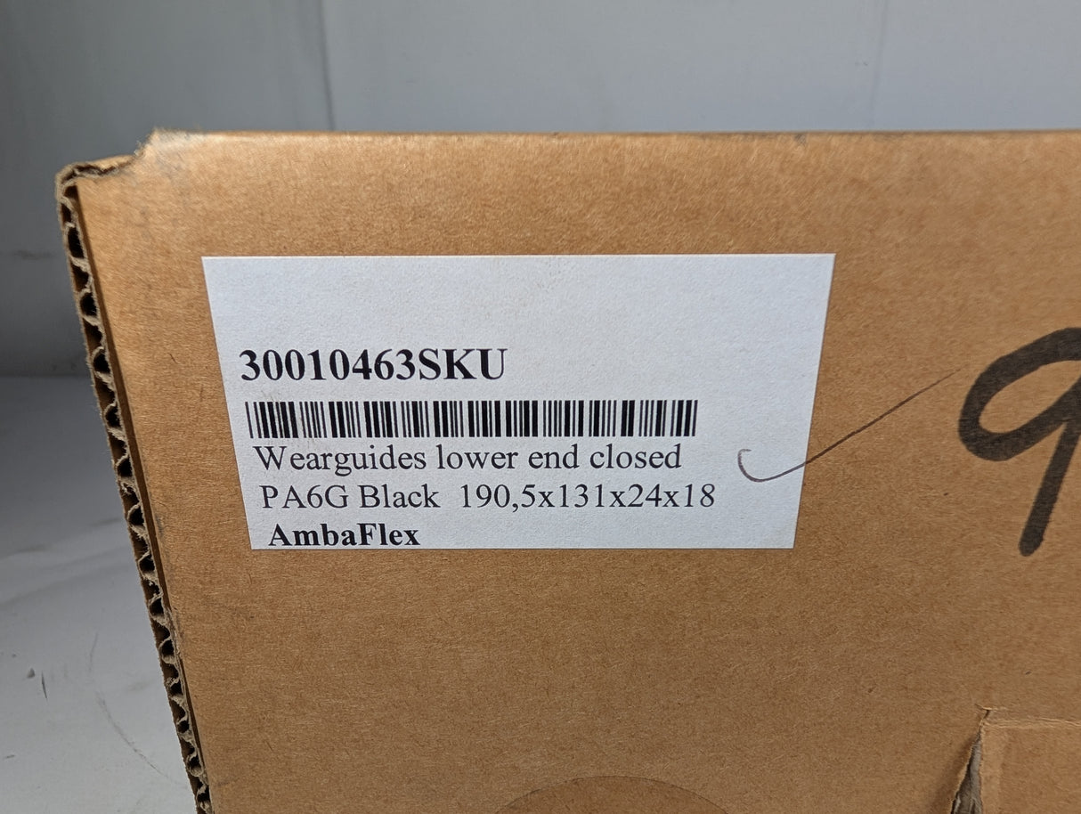 AmbaFlex - Wearguides Lower End Closed PA6G BLACK - 30010463SKU - New - Big Liquidators
