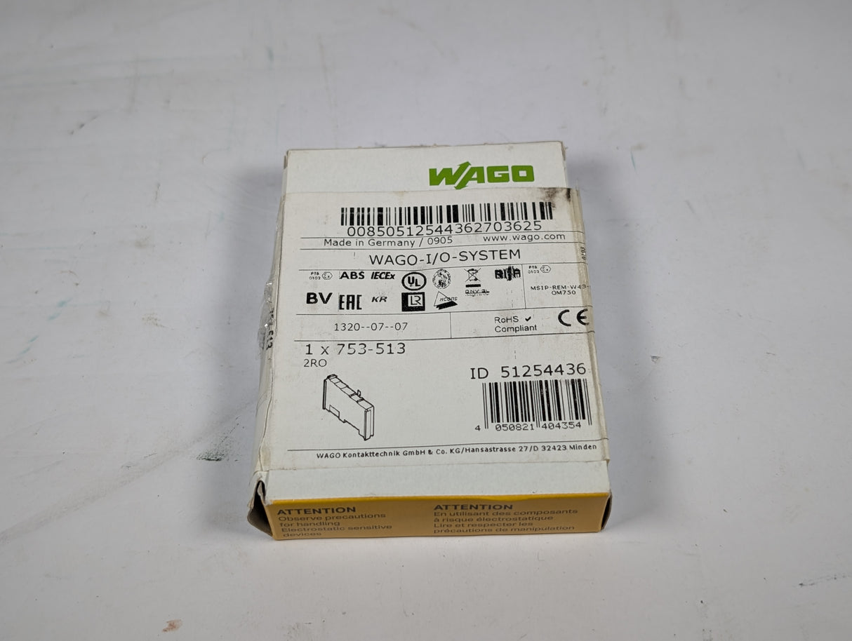 Wago - 2 - Channel Relay Output Module - 753 - 513 - New - Big Liquidators
