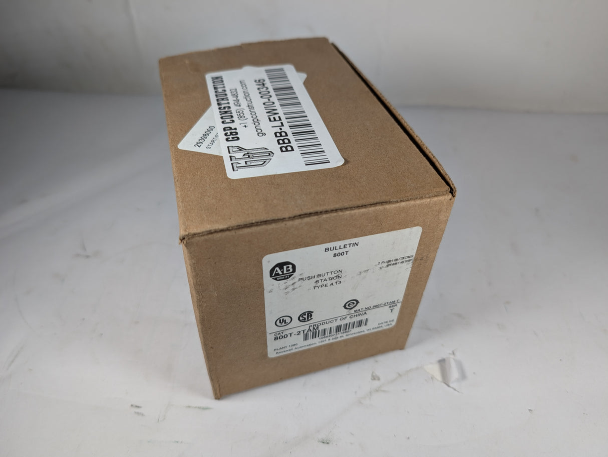 Allen Bradley - Push Button Station - 800T - 2TAM - New - Big Liquidators