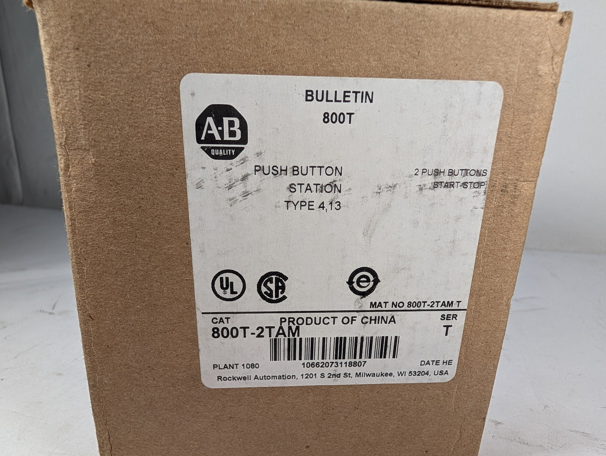 Allen Bradley - Push Button Station - 800T - 2TAM - New - Big Liquidators