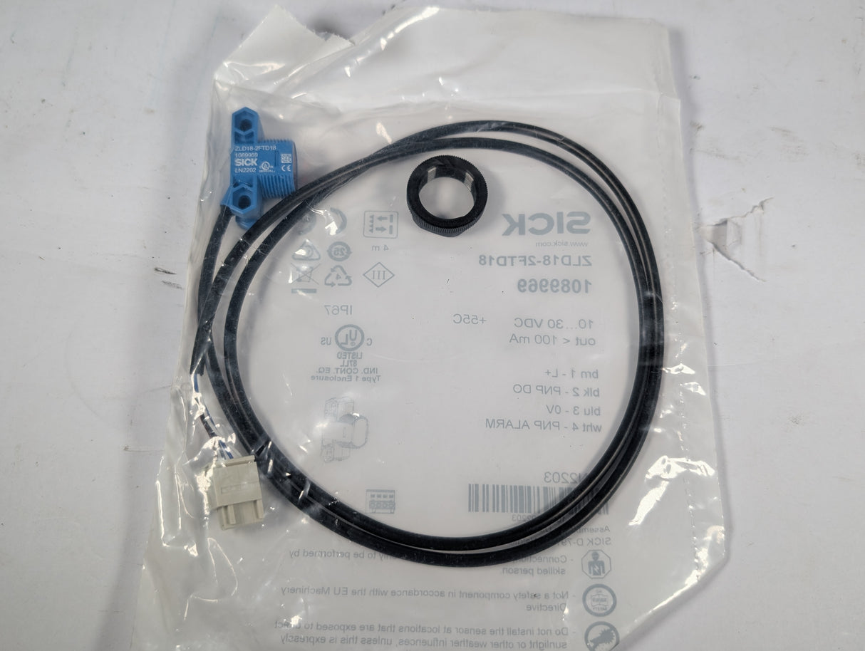 SICK - Photelectric Sensor - ZLD18 - 2FTD18 - New - Big Liquidators